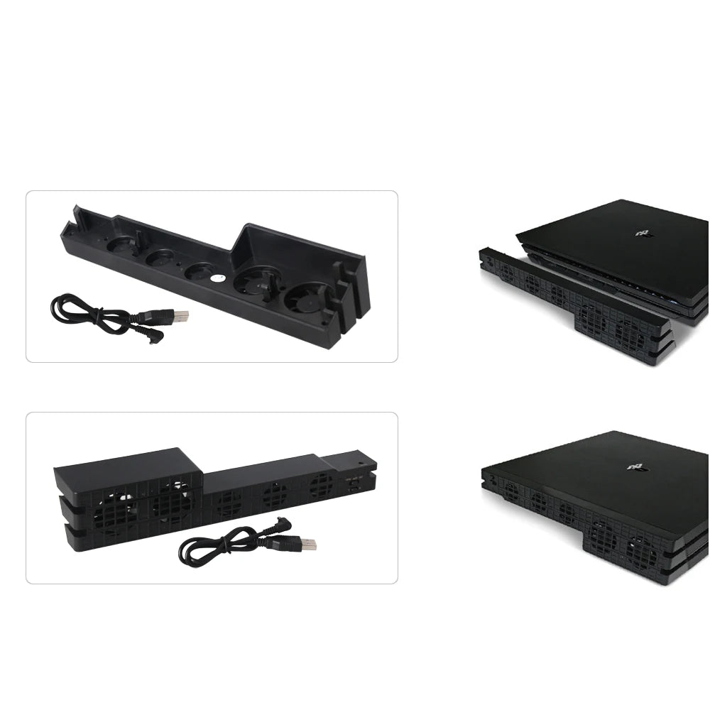 Cooling Fan for PS4 PRO Gaming Console Auto Intelligent Cooler Heat Sink Coolingpad for Playstation PS4 Pro Console