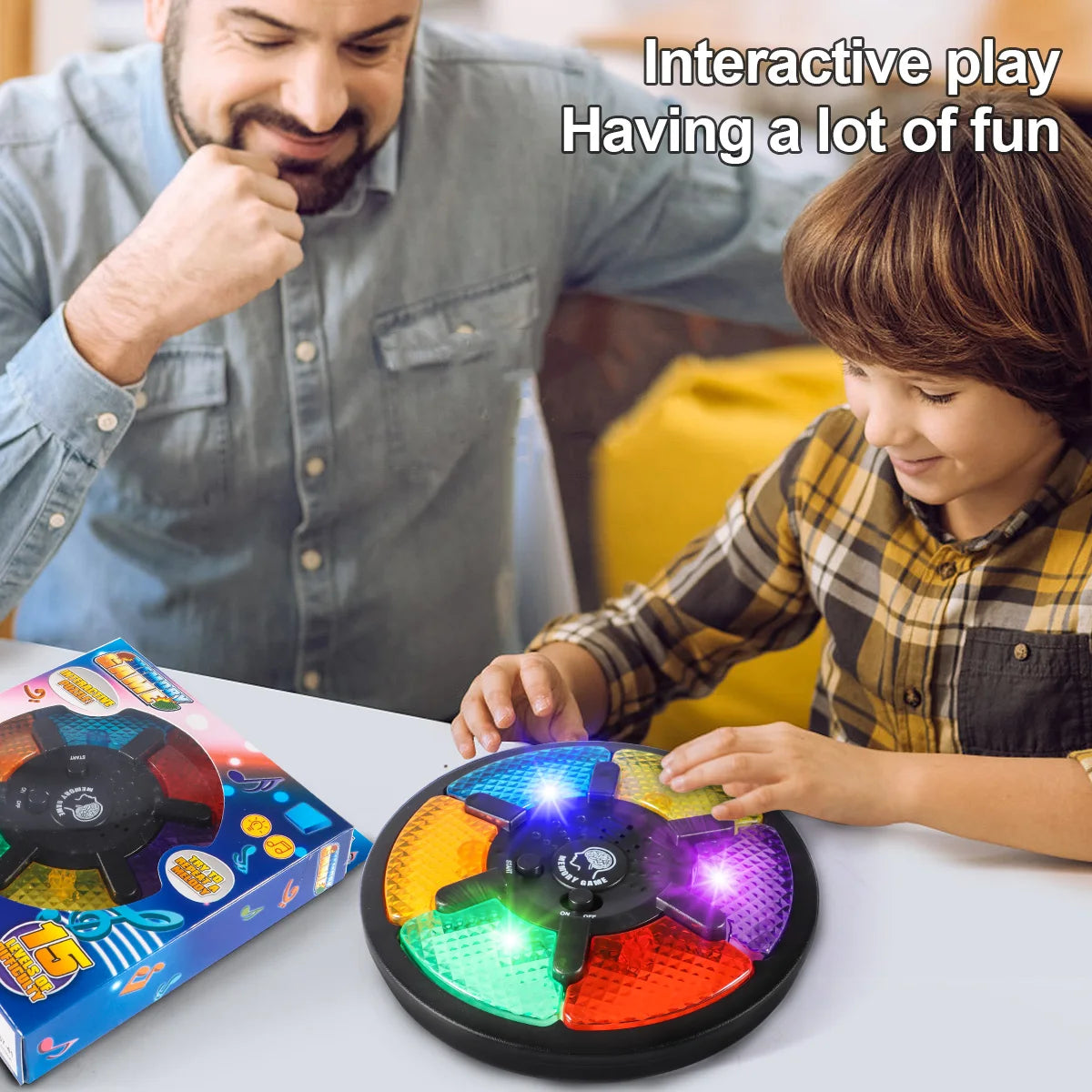 Memory Game Machine Handheld Electronic Memory Game with Light and Sound Puzzle Creative Interactive Game Toy Memory Training