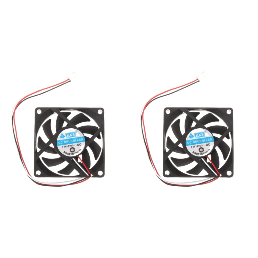 2/4PCS Portable Computer Case Cooler 12V 7cm 70mm PC CPU Cooling Cooler Fan