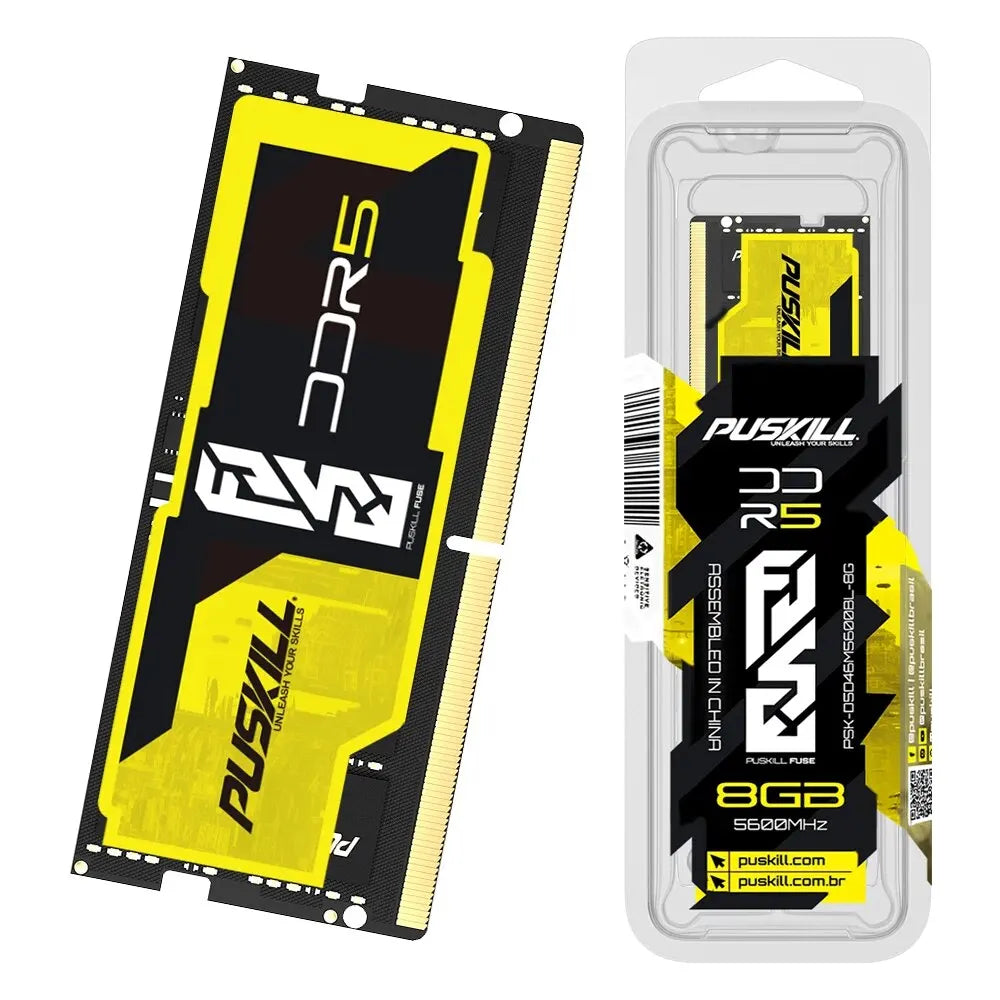 PUSKILL Memoria Ram DDR5 16GB 8GB 32GB 1.1V 262-Pin PC4 Notebook 4800MHz 5200MHz 5600MHz for Laptop SO-DIMM Memory