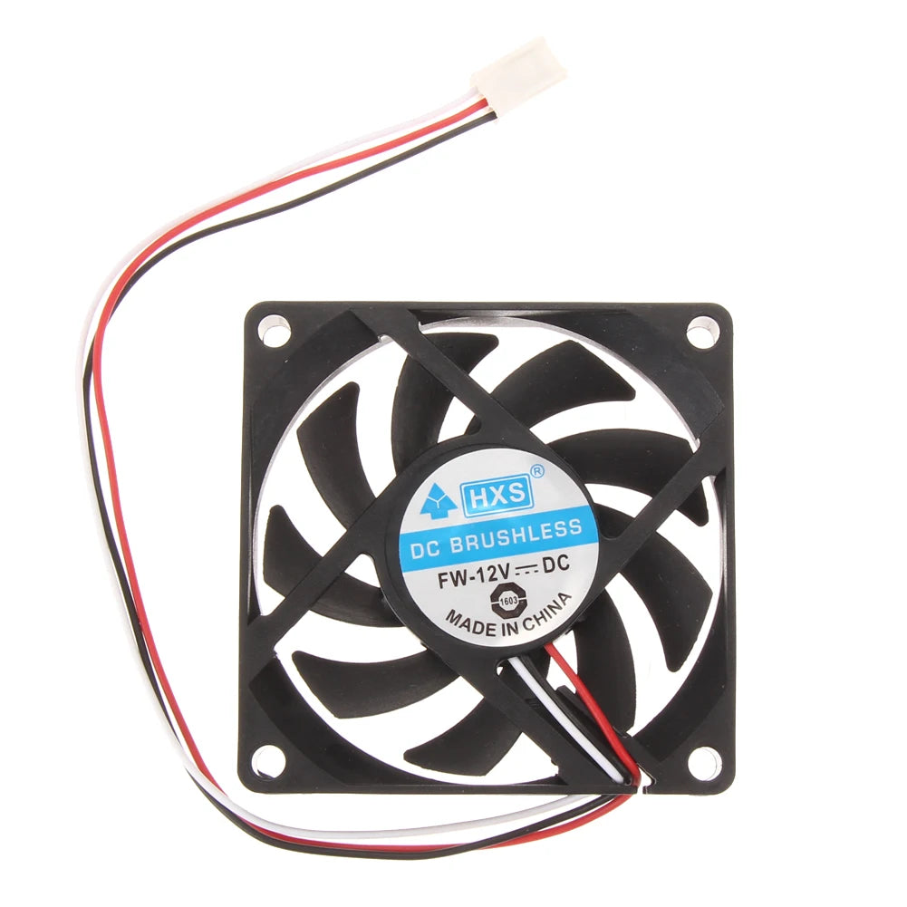 2/4PCS Portable Computer Case Cooler 12V 7cm 70mm PC CPU Cooling Cooler Fan