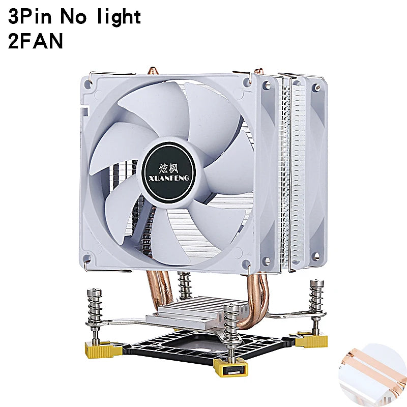 Efficient PC Cooling Fan 2/4/6 Heat Pipe CPU Cooler Processor Installing LGA775 115x 1200 1700 1366 1356 i3 i5 i7 PWM Air-cooled