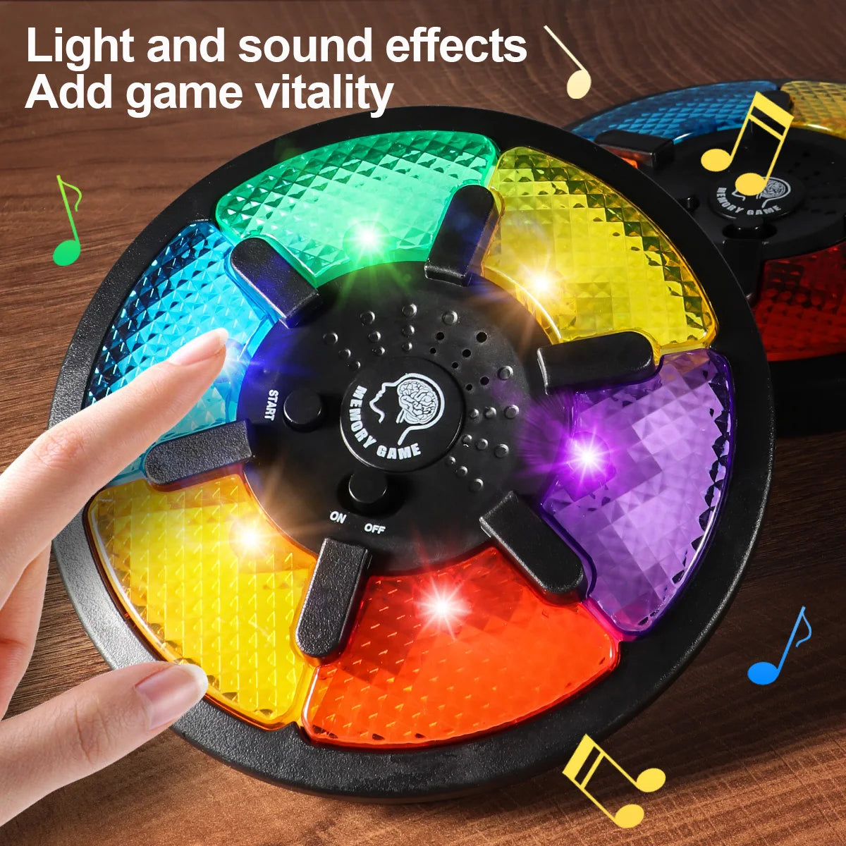 Memory Game Machine Handheld Electronic Memory Game with Light and Sound Puzzle Creative Interactive Game Toy Memory Training