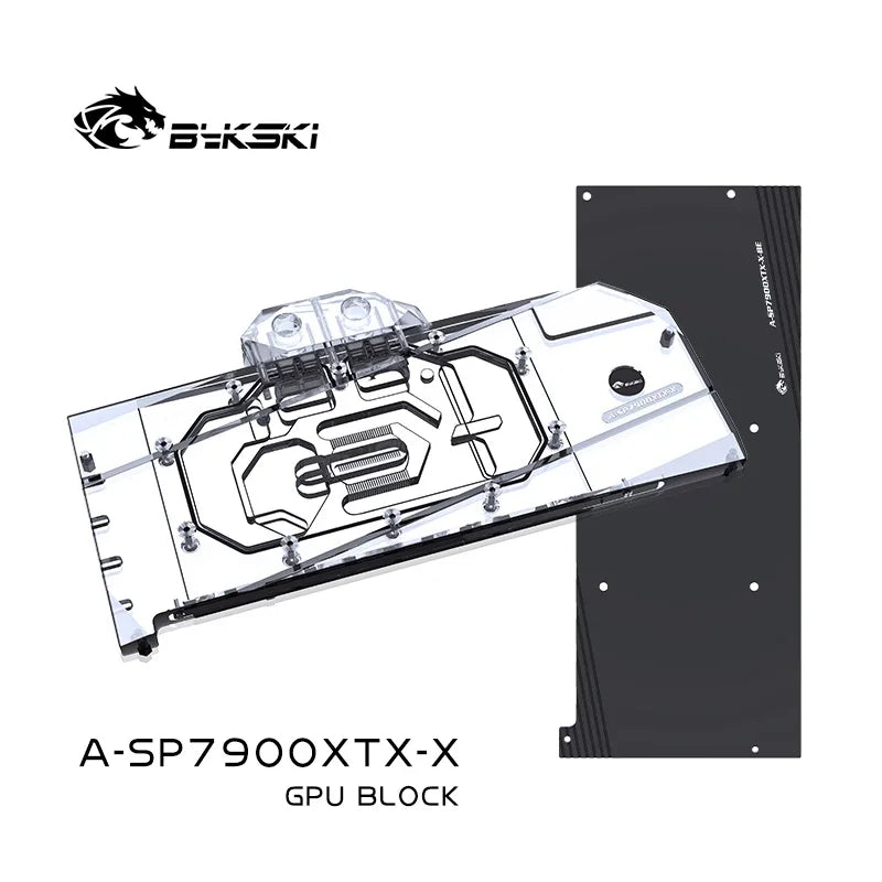 Bykski A-SP7900XTX-X GPU Block Use for Sapphire Radeon RX 7900 XTX Pulse /Nitro + Video Card Water Cooling / Full Cover Radiator