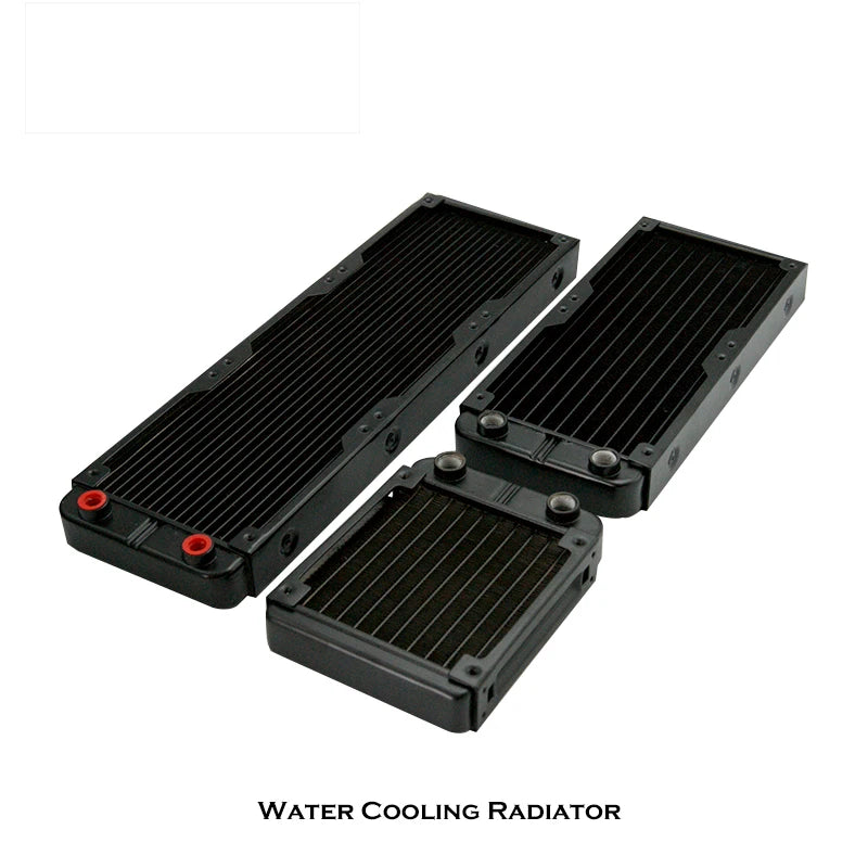 PC Water Cooling Radiator Aluminum For CPU GPU RAM Heatsink Exchanger Fan Cooler 60/80/90/120/240/360mm Black/White