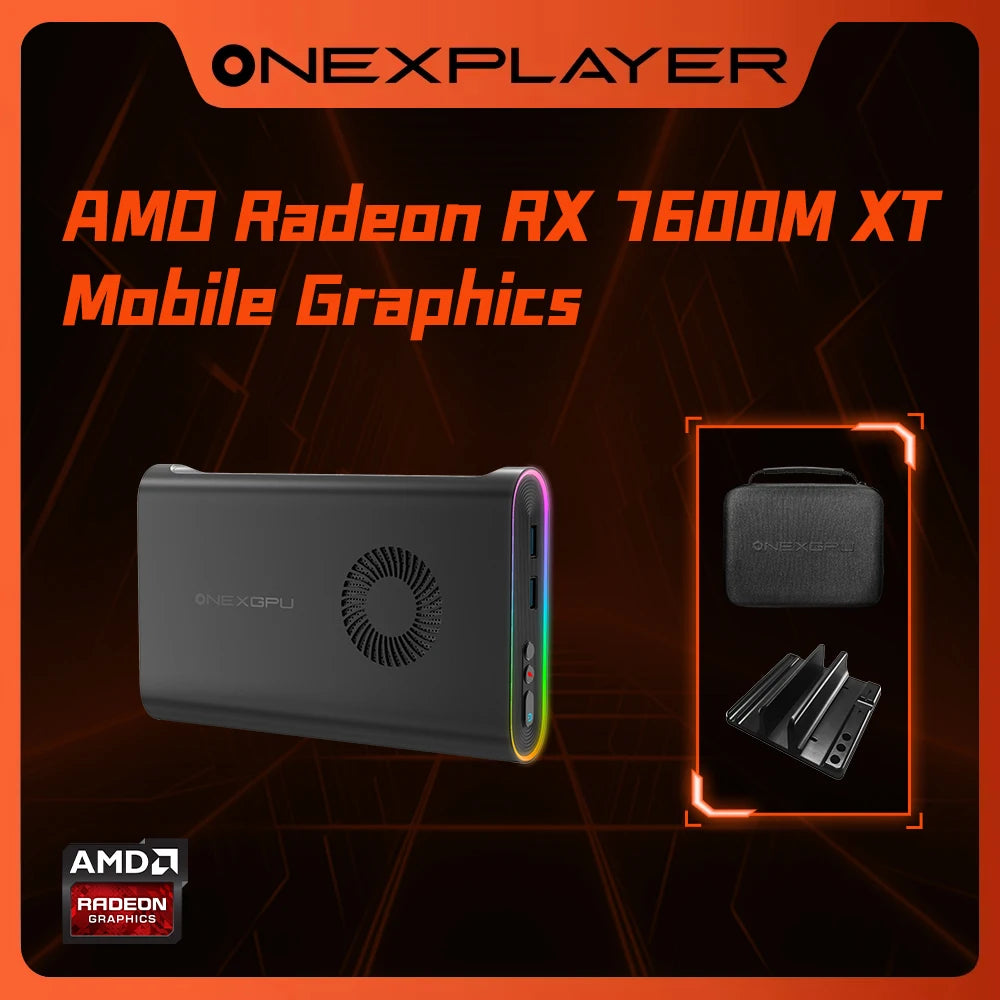 Onexplayer Onexgpu Mobile Graphic Card Dock Gpu AMD Radeon RX 760OMXT 8GB GDDR6 RDNA3 SSD Oculink Thunderbolt ,Follower Discount
