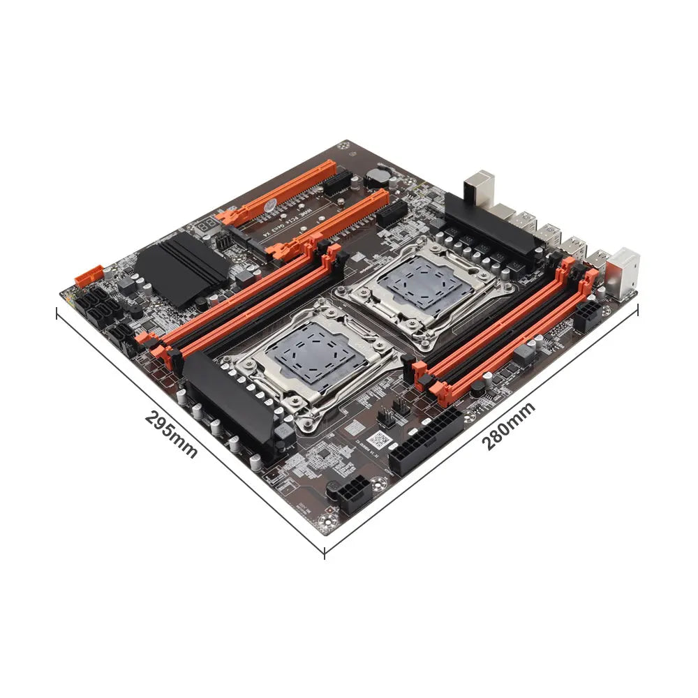 X99 Motherboard Dual CPU M.2 LGA 2011 V3 E-ATX USB3.0 SATA3 8 DIMM DDR4 Support Xeon processor slot 2011-3
