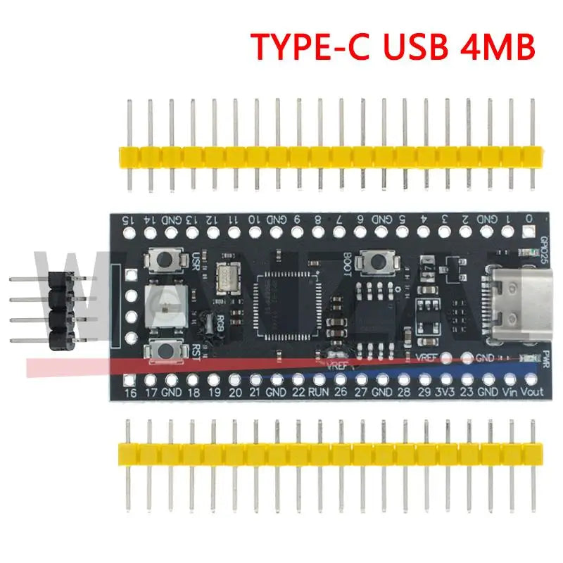 Official Raspberry Pi Pico Board RP2040 Dual-Core 264KB ARM Low-Power Microcomputers High-Performance Cortex-M0+ Processor