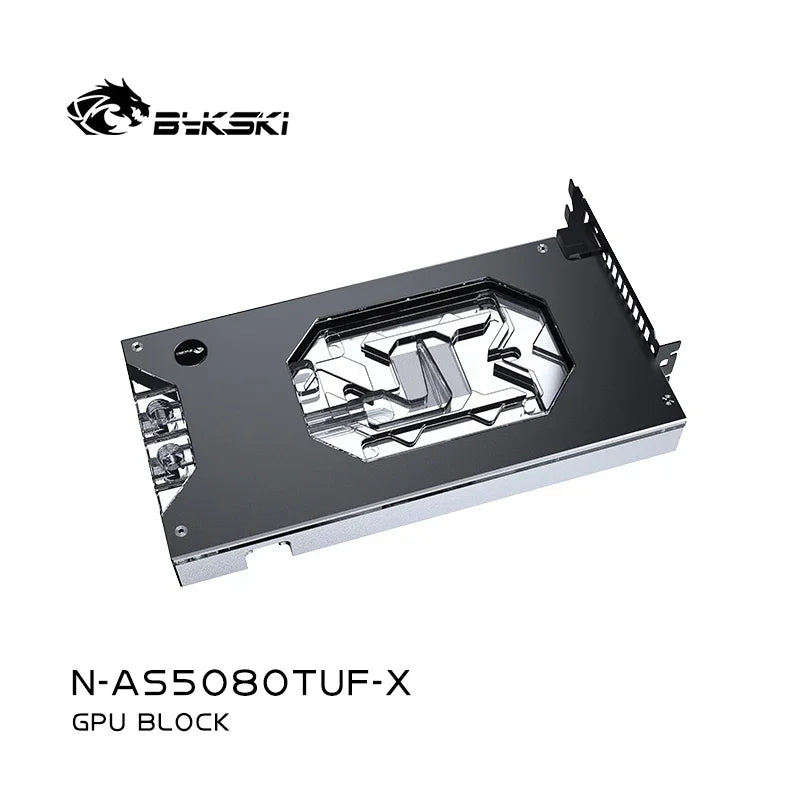 Bykski GPU Water Block Use for ASUS TUF RTX 5080 O16G GAMING Video Card / Full Cover PC Copper Radiator 5V ARGB N-AS5080TUF-X