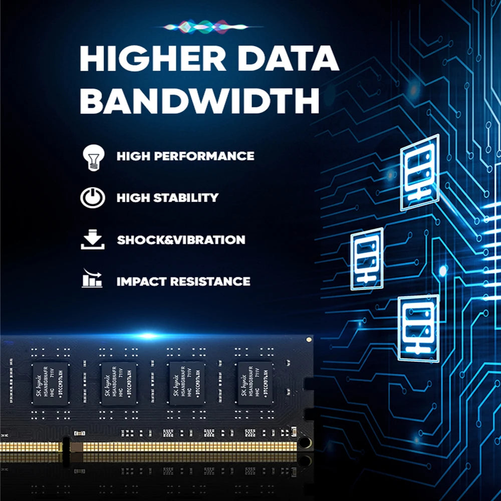 Walram Memory Ram DDR3 8GB 16GB 3200 2666 2400 1333 1600 MHZ 240Pin Non-ECC UDIMM PC3-12800 PC Desktop DDR4 Computer Memoria RAM