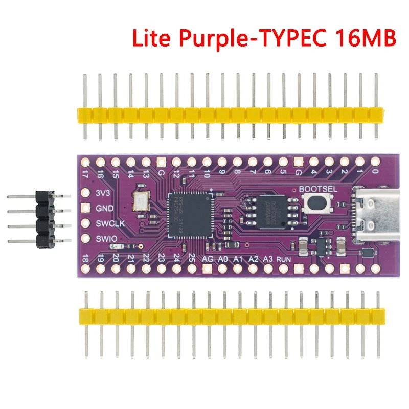 Official Raspberry Pi Pico Board RP2040 Dual-Core 264KB ARM Low-Power Microcomputers High-Performance Cortex-M0+ Processor