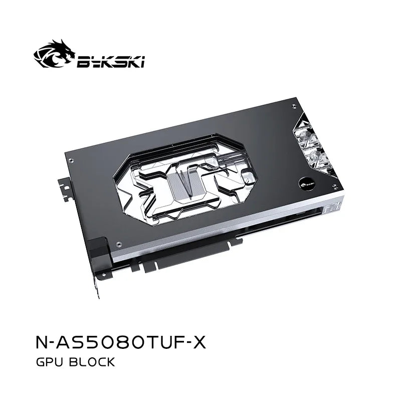 Bykski GPU Water Block Use for ASUS TUF RTX 5080 O16G GAMING Video Card / Full Cover PC Copper Radiator 5V ARGB N-AS5080TUF-X