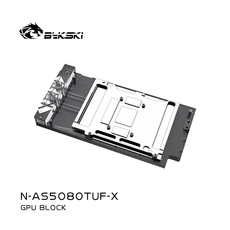 Bykski GPU Water Block Use for ASUS TUF RTX 5080 O16G GAMING Video Card / Full Cover PC Copper Radiator 5V ARGB N-AS5080TUF-X