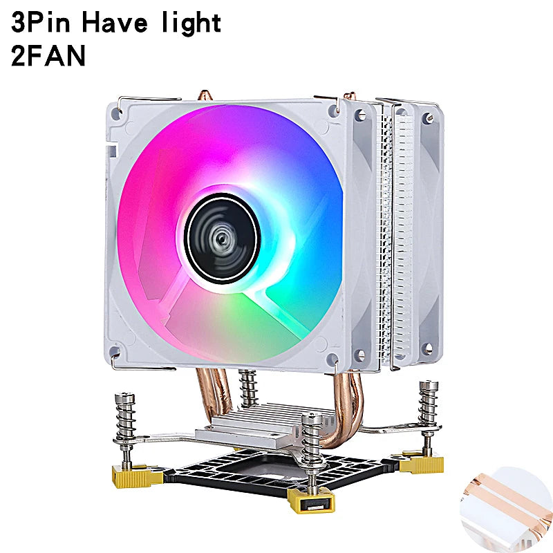 Efficient PC Cooling Fan 2/4/6 Heat Pipe CPU Cooler Processor Installing LGA775 115x 1200 1700 1366 1356 i3 i5 i7 PWM Air-cooled