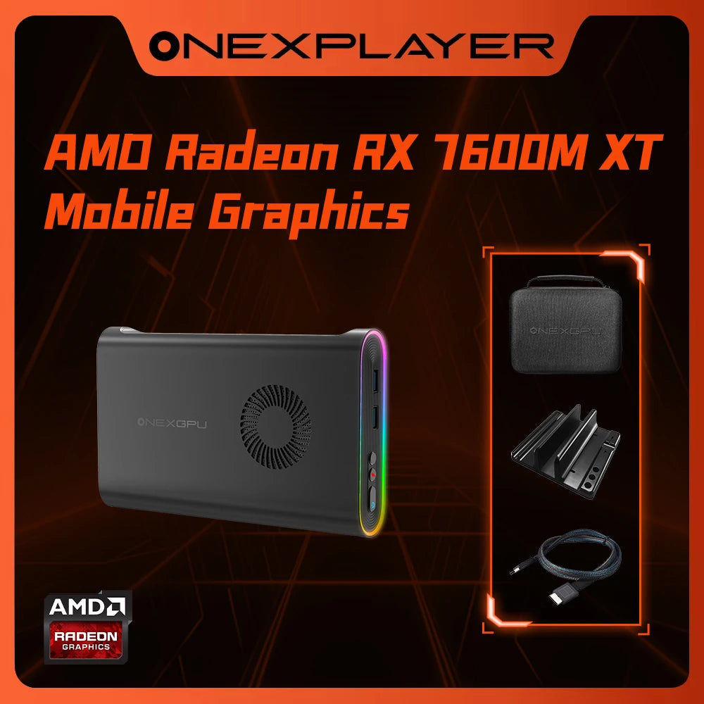 Onexplayer Onexgpu Mobile Graphic Card Dock Gpu AMD Radeon RX 760OMXT 8GB GDDR6 RDNA3 SSD Oculink Thunderbolt ,Follower Discount