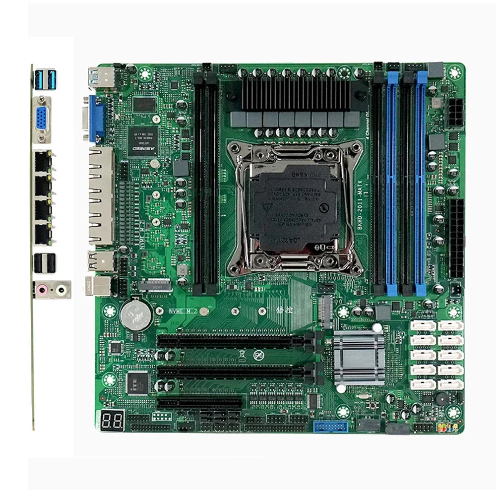 New C612 Motherboard Kit 2680 V4 DDR4 64GB for Servers Firewalls Vpn Abonnement Virtual Machines Routers 4x2.5GE 10xSATA Raid