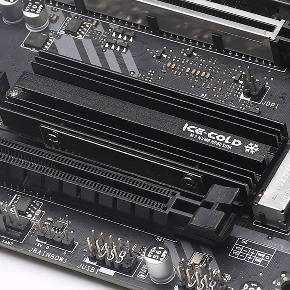 M.2 NGFF NVME 2280 SSD Heatsink with Silicone Thermal Pad SSD Cooler Aluminum Alloy Cooling Cooler Radiator for PS5 Desktop PC