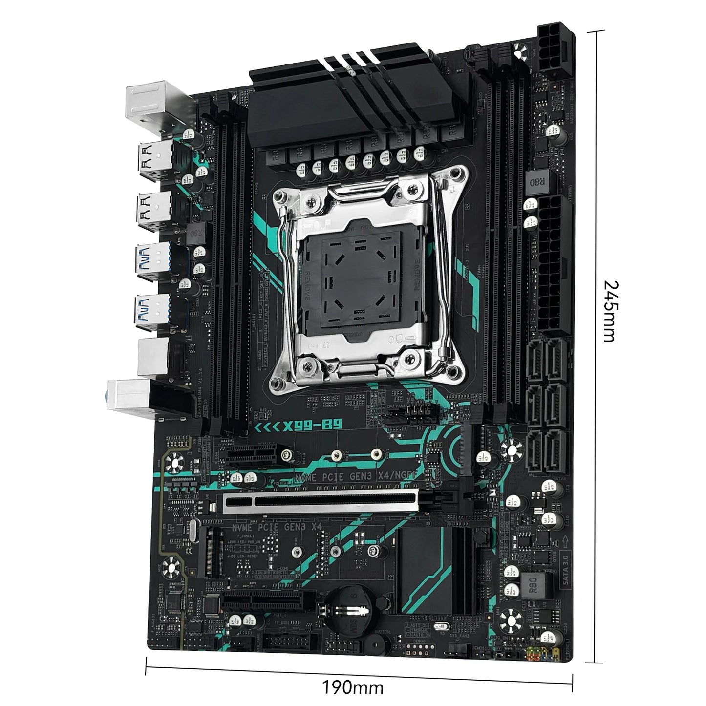 MACHINIST B9 Kit X99 Motherboard LGA2011-3 Intel Xeon E5 2650 V4 CPU processor Set ECC DDR4 16GB RAM Dual M.2 NVME SATA M-ATX