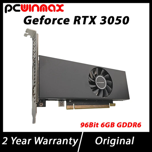 PCWINMAX New Geforce RTX 3050 6GB GDDR6 96Bit Gaming GPU Low Profile Graphics Card Video Card for Desktop PC