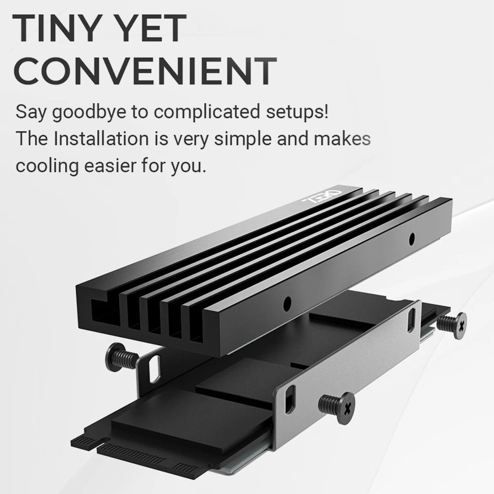ID-COOLING M05 M.2 2280 SSD Heatsink M.2 NVME Radiator Aluminum Alloy Efficient Radiator with Thermal Silicone pad for PC