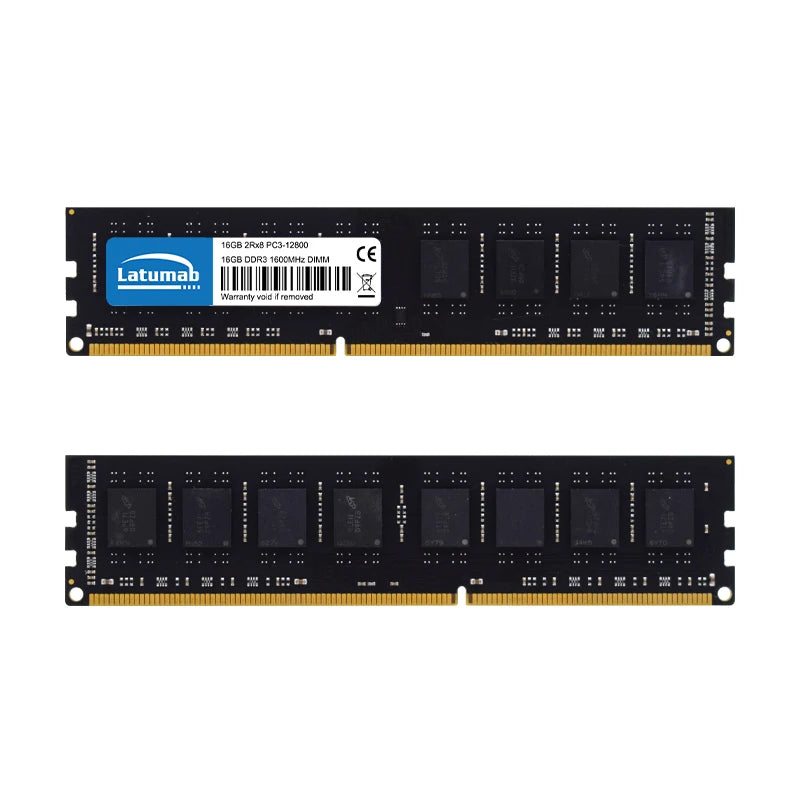 Latumab Memoria RAM DDR3 16GB 1600MHz PC3-12800 for AMD CPU Motherboard DIMM 240pin 1.5V PC Memory Ram Module