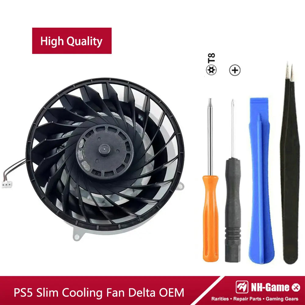 With Tools 19 Blades Cooling Fan For PS5 Slim Console Internal Cooler Fan For ps5 Slim Host Heatsinks