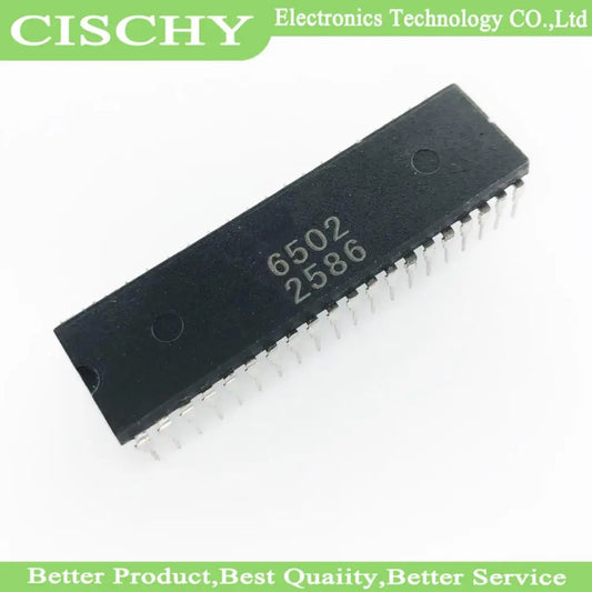 1PCS/lot MOS6502 6502B Vintage Processor / processor . 6502 MOS6502AD 6502AD old cpu . DIP40 IC and original In Stock