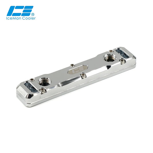 IceManCooler Two Dual Channels Memory Full Copper Nickel Plated Water Block For PC Water Cooling RAM Cooler,Included Thermal Pad