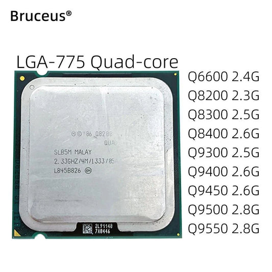 Core 2 Quad Processor Socket LGA 775 CPU Q6600 Q8200 Q8300 Q8400 Q9300 Q9400 Q9500 Q9550 Q9505 Q9650