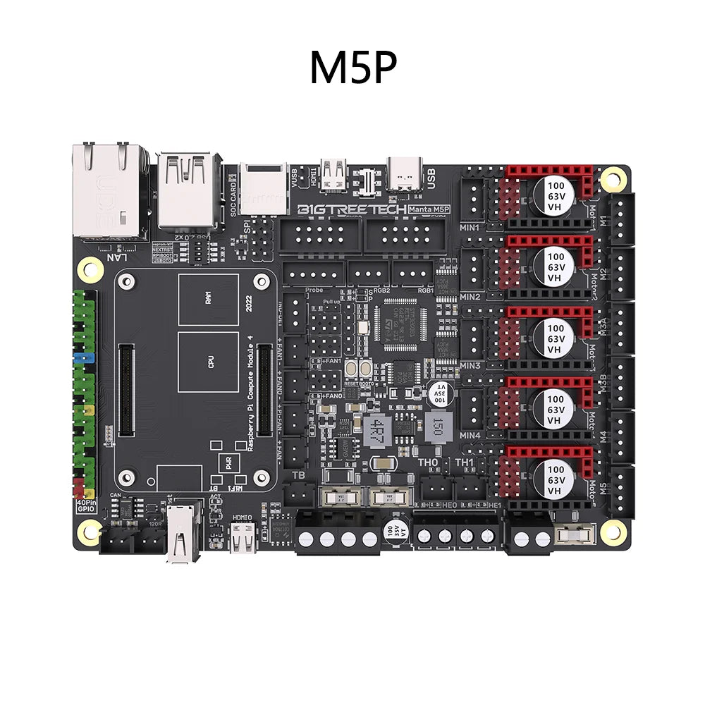 BIGTREETECH Manta M4P M5P M8P Motherboard 32-Bit For TMC2209 CB1 Raspberry Pi CM4 Klipper Ender 3 Voron 3D Printer HDMI5 Screen