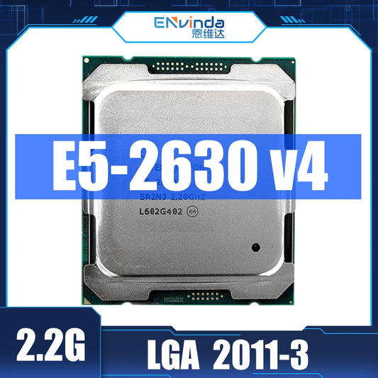 Used Original  Xeon E5 2630 V4 E5-2630V4 Processor SR2R7 2.2GHz 10-Cores 25M LGA 2011-3 Xeon V4 Series CPU
