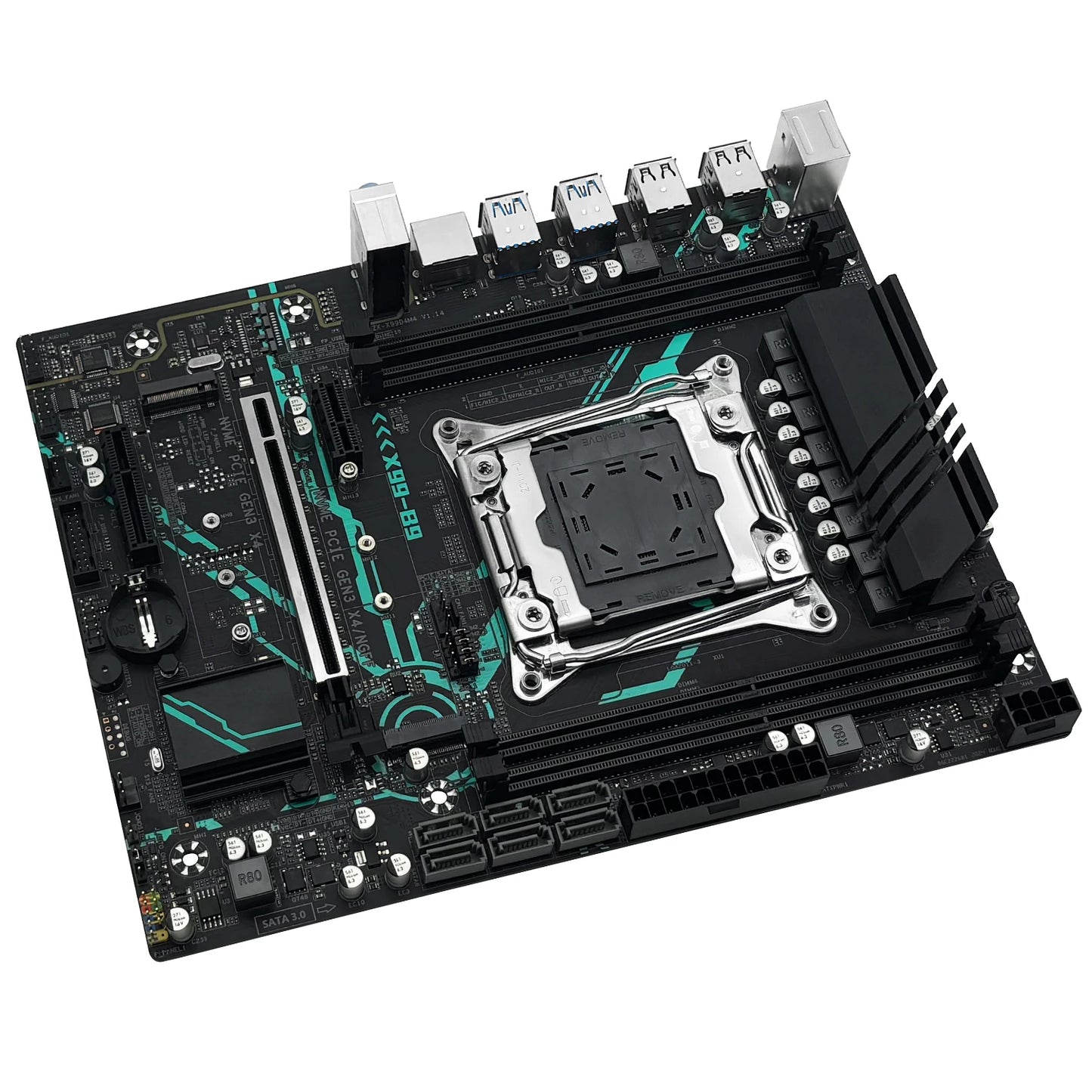 MACHINIST B9 Kit X99 Motherboard LGA2011-3 Intel Xeon E5 2650 V4 CPU processor Set ECC DDR4 16GB RAM Dual M.2 NVME SATA M-ATX