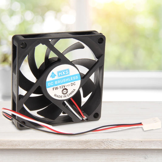 2/4PCS Portable Computer Case Cooler 12V 7cm 70mm PC CPU Cooling Cooler Fan